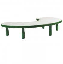 Angeles BaseLine Teacher / Kidney Table – Shamrock Green  with 12″ Legs & FREE SHIPPING